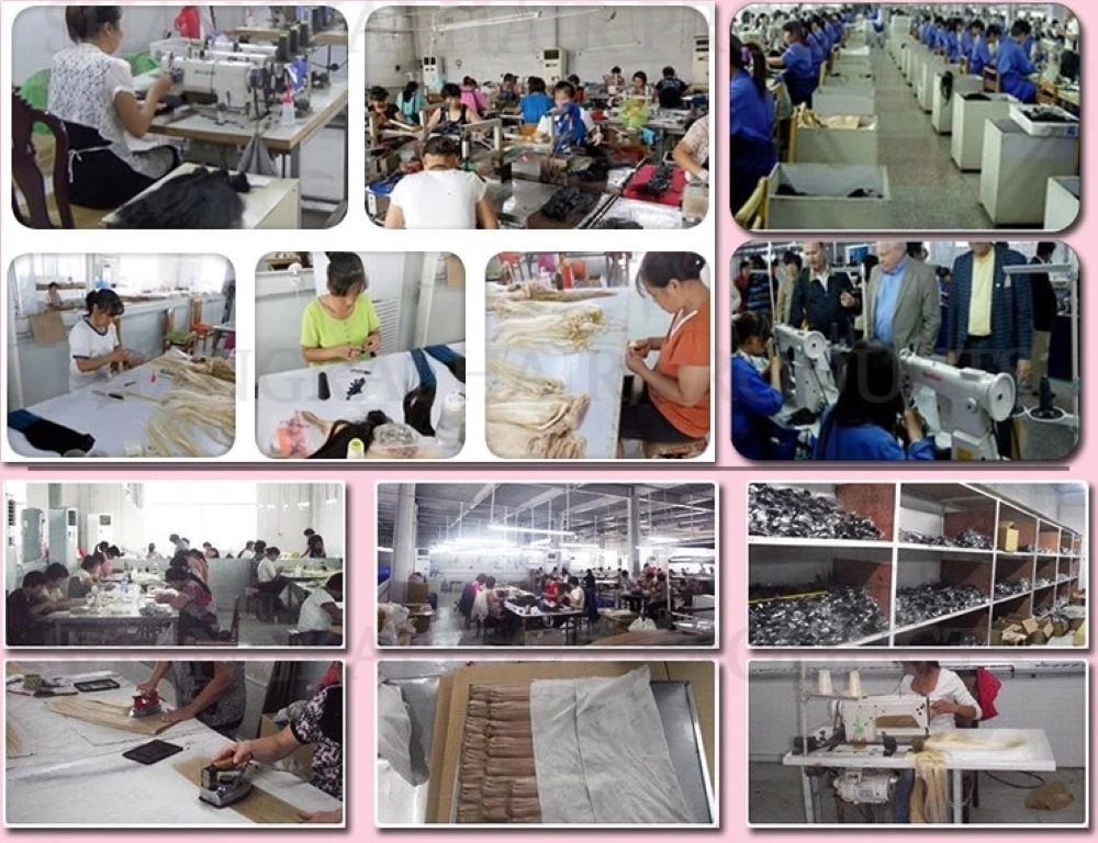 Denghao Wholesale Factory 100% Natural India Virgin Human Flat Weft Hair Extension