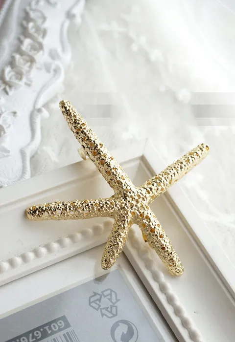 Elegant Women Beach Coral Starfish Hair Clip Barrette Hairpin Bobby