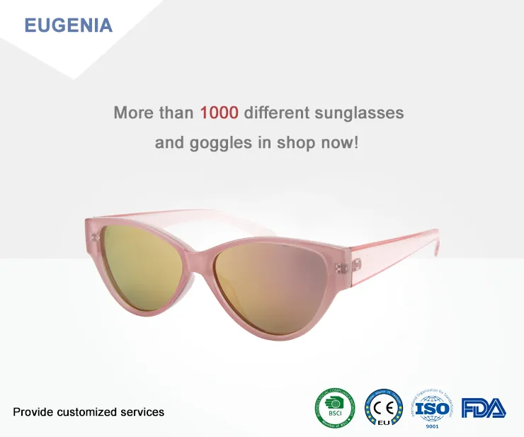 Eugenia Large Sunglasses 2021 New Fashion PC Metal Frame B Letter Wide Leg Sunglasses