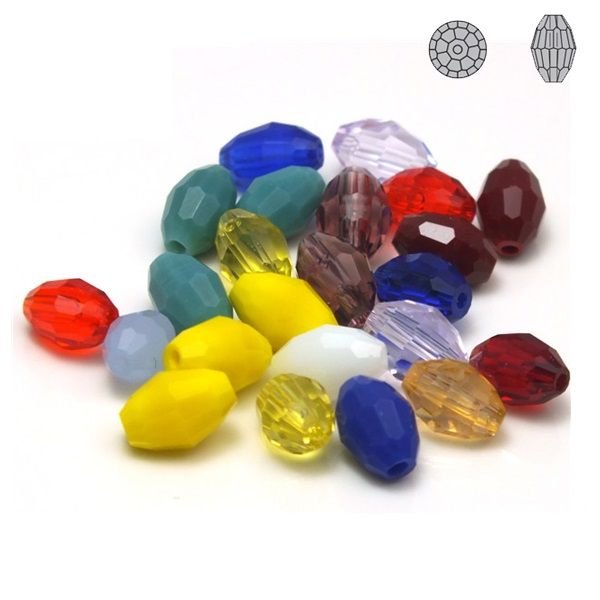 Faceted Crystal Bead with Hole Drilled