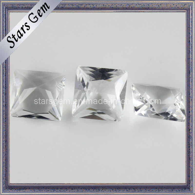 Factory Price High Quality Square White Crystal Glass Beads
