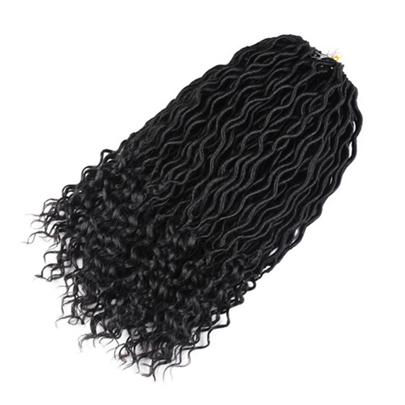 Factory Price Synthetic Braiding Hair Crochet Braid Hair Goddess Faux Locs Crochet Hair