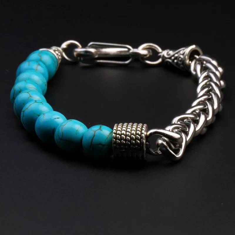 Fashion Craft Accessorise Promotion Gifts Stainless Steel Jewellery Beaded Bracelet
