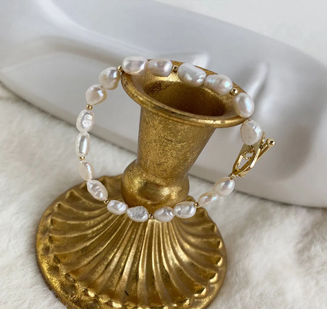 fashion Jewellery Fresh Water Pearl Jewelry 925 Silver Pearl Bracelet for Women