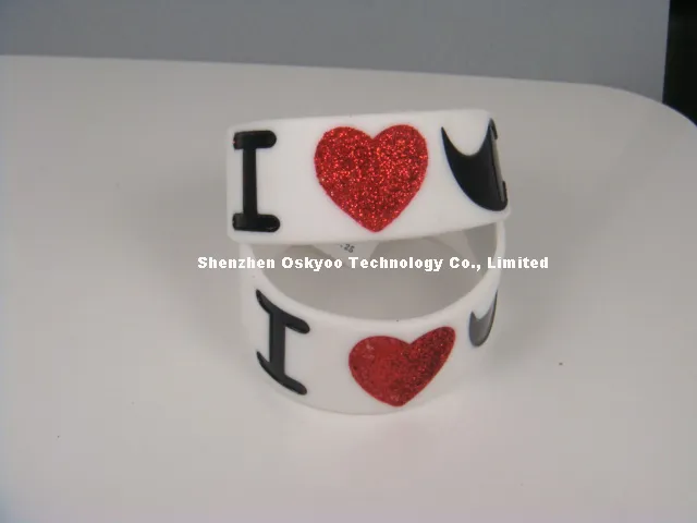 Fashion Promotional Wristbands Twist Silicone Bracelet Wristband