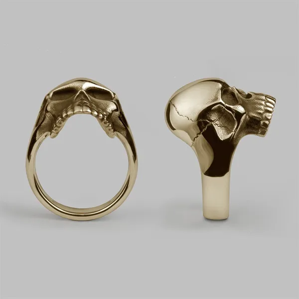 Fashion Wholesalejewelry&nbsp; Skull Head Stainlss Steel Men Ring