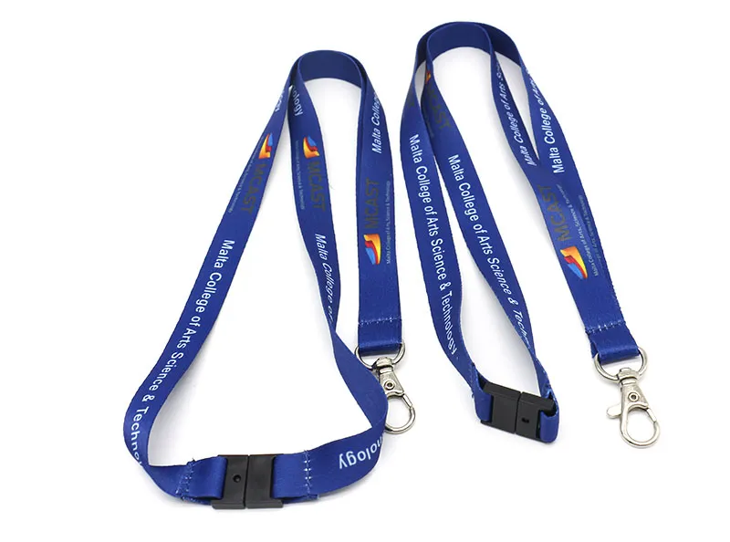 Full Color Printed Heat Transfer ID Custom Printed Lanyards for ID Badge Holder
