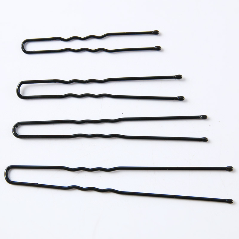 Girls Fashion Black U Shaped Metal Hair Bobby Pins (JE1050)