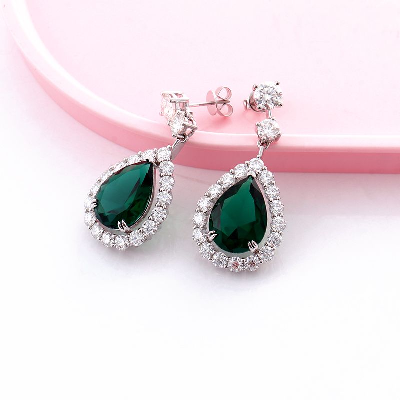 Gold Jewelry 14K White Gold Hoop Earring Latest Style Earrings