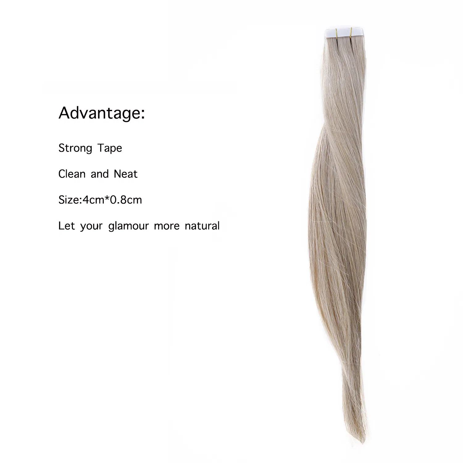 Hair for Woman Tape in Human Hair Extensions Straight Remy on Adhesive Invisible PU Weft Extensions Balayage Color #6 to 613b