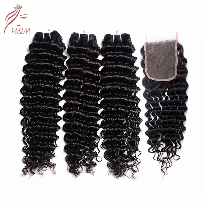 High Quality Brazilian 7A 8A 9A 10A 100% Natural Human Hair Bundles with Closure