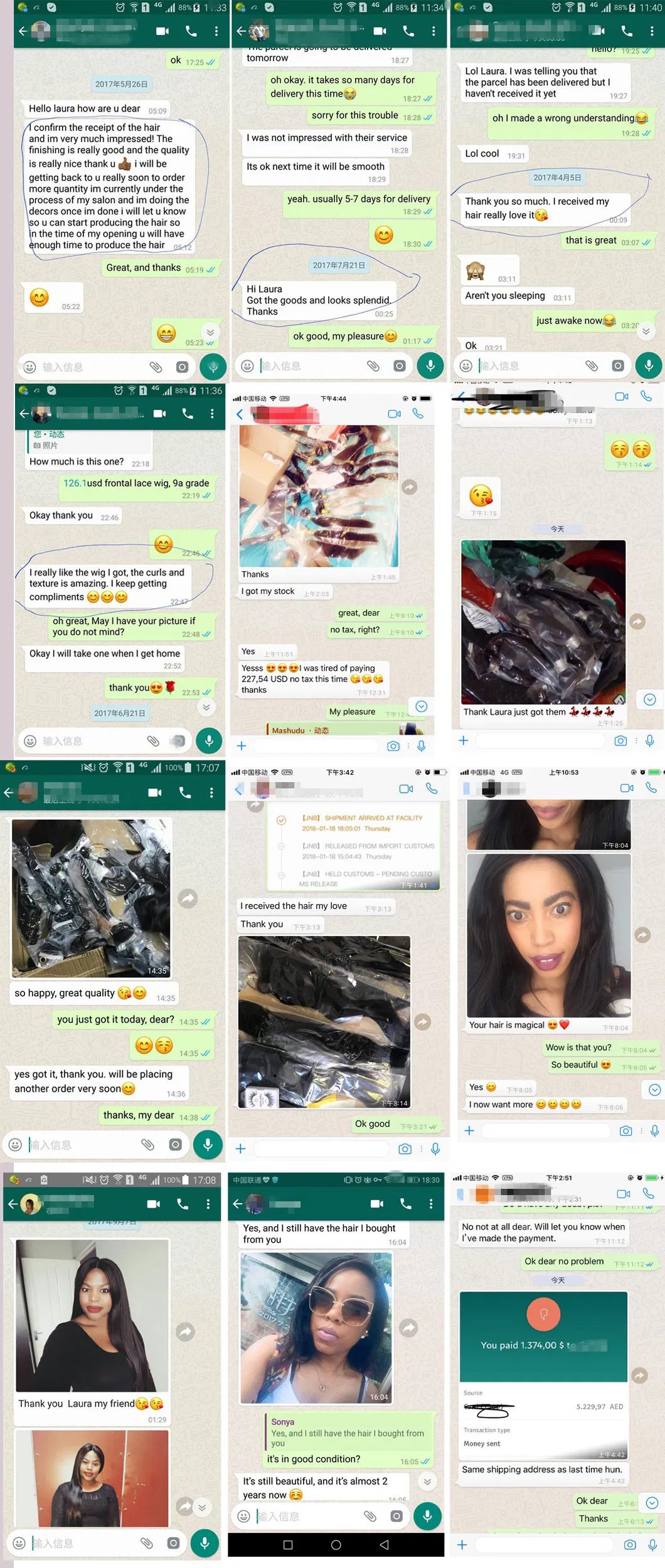 High Quality Brazilian 7A 8A 9A 10A 100% Natural Human Hair Bundles with Closure