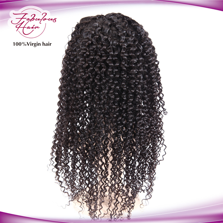 High Quality Curly Pre Plucked Lace Front Wig Remy Hair Wig for Women