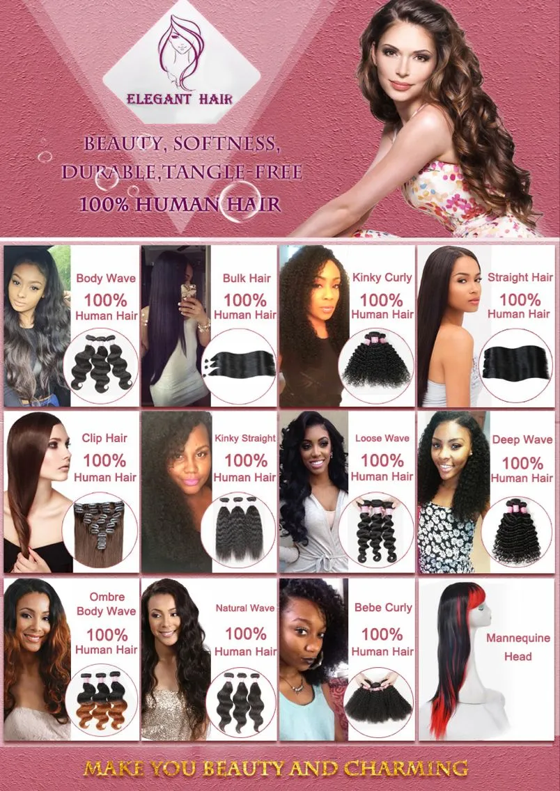 High Quality Human Hair Body Weave Ombre Color 8-30inch Unprocessed Virgin Brazilian Hair Extension