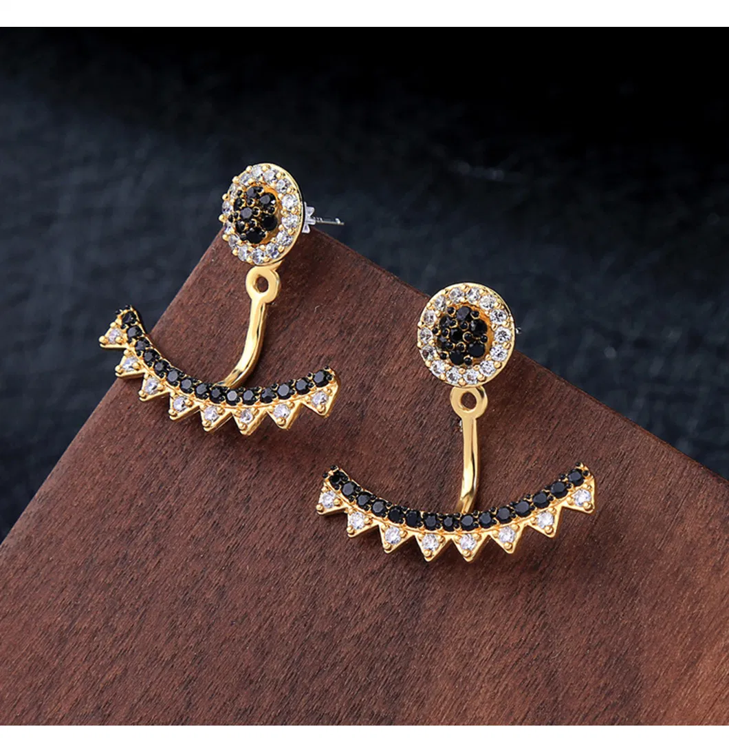 High Quality Micro Pave Classic Studs 925 Sterling Silver Earring Removable Design Earring