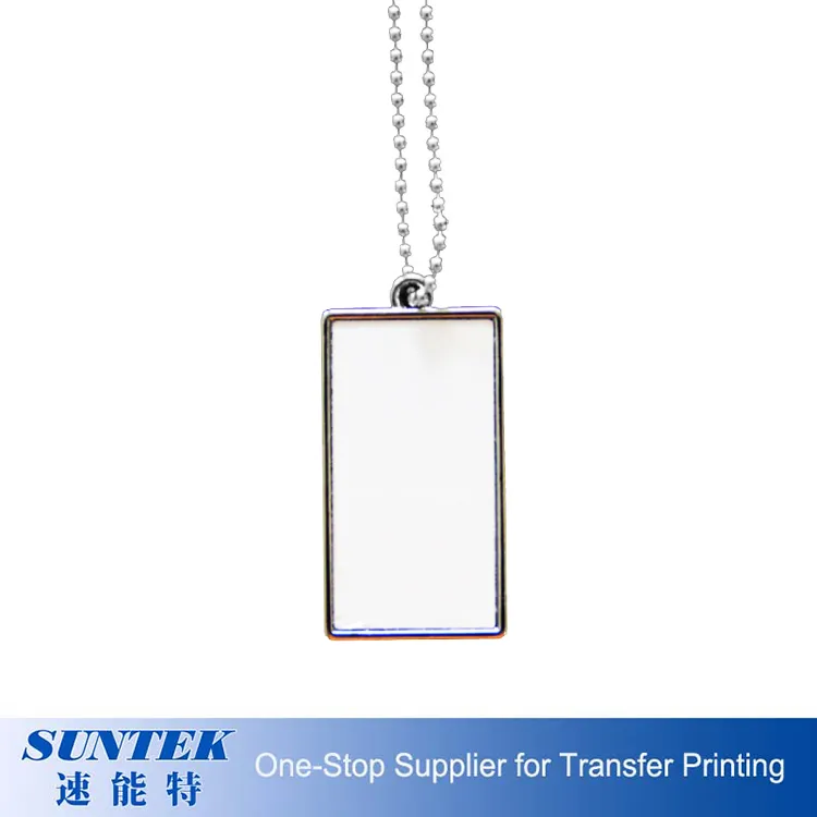 Hot Sale Custom Personalized Name Blank Metal Necklace Pendant Sublimation Dog Tag