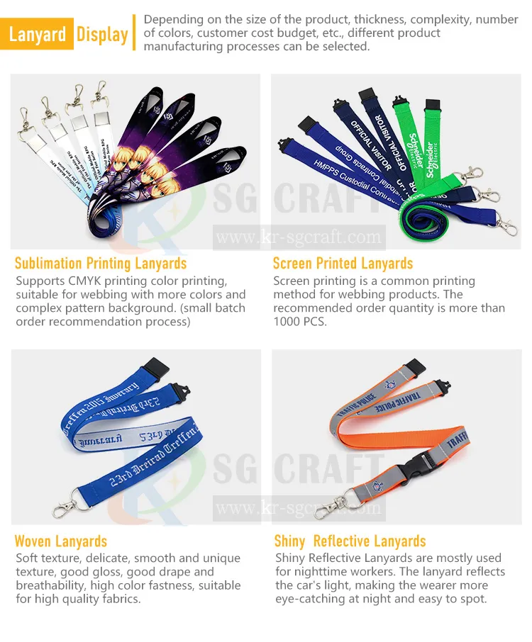 Hot Sale Standard Lanyard with Hook No MOQ Polyester Lanyards Sublimation Lanyard