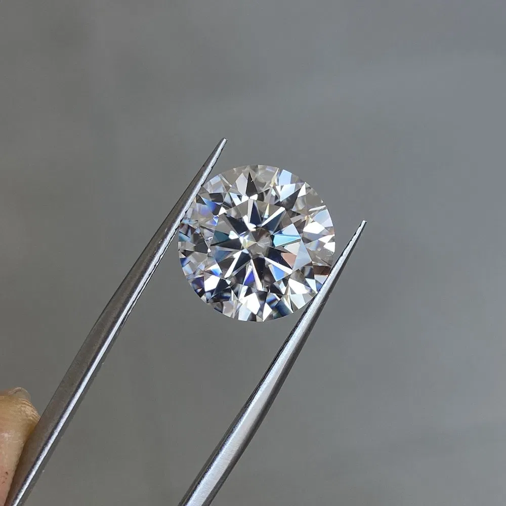 Hq Gems Gra Certificate D Vvs1 1.2carat 7mm White Moissanite Diamond Price Per Carat