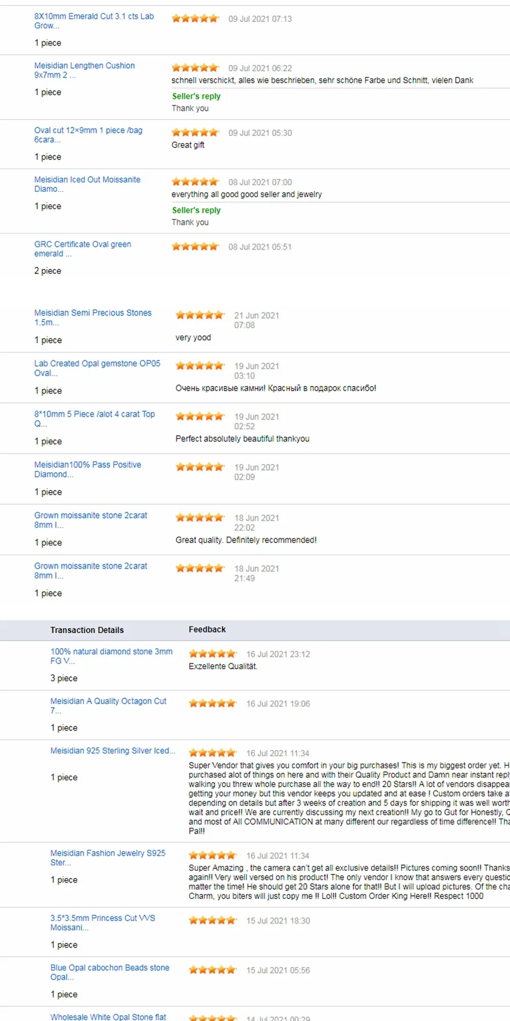 Hq Gems Gra Certificate Lab Grown 1carat 6.5mm White Moissanite Diamond Price Per Carat for Engagement Ring Earring Jewelry