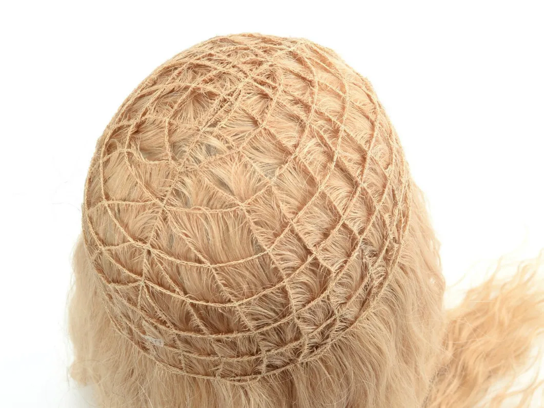 Human Hair Full Handtied Blonde Piece