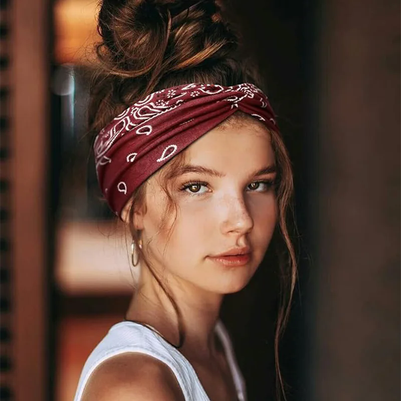 Boho Bandana Polyester Headbands