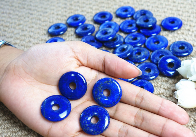 Jewelry Parts-Natural Lapis Round Beads