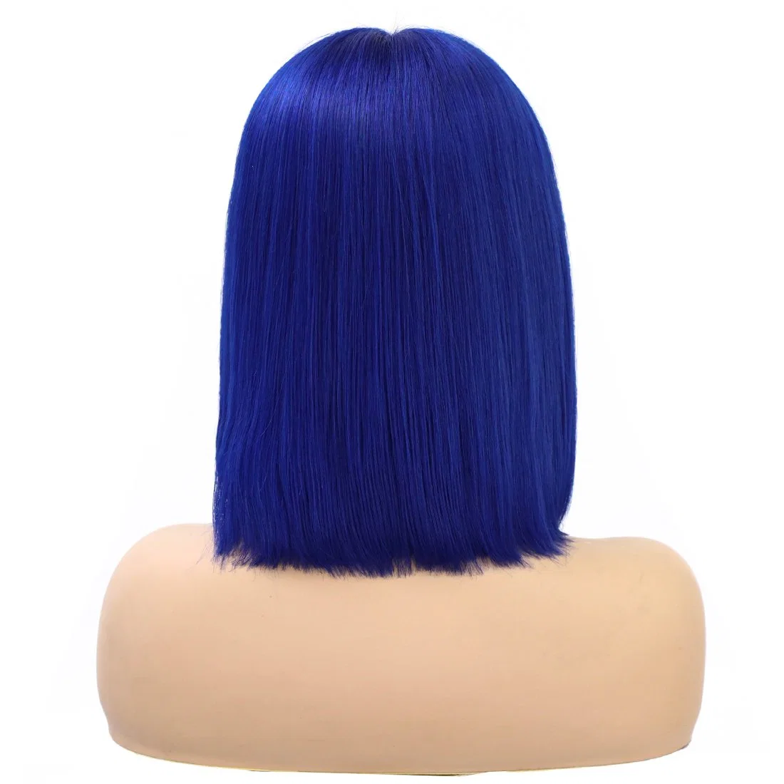 Kbeth Blue Color Bob Wig Lace Front for Women 2021 Peruvian Short Cut Colorful Straight 12 14 16 Inch Fashion Long Lasting Wigs in Stock