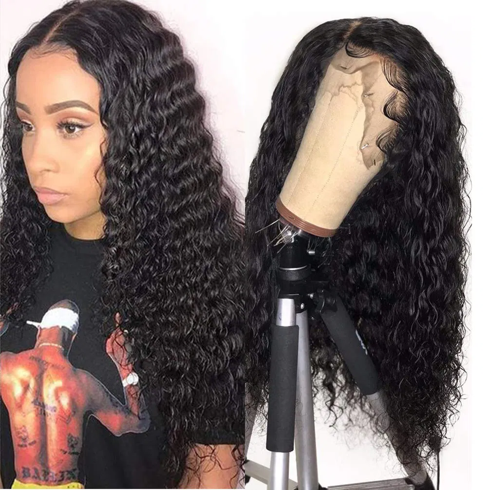 Kbeth Deep Wave HD Full Lace Wigs Human Hair Lace Front Peruvian 100% Virgin Hair 360 Lace Front Wigs for Black Wome Wholesale