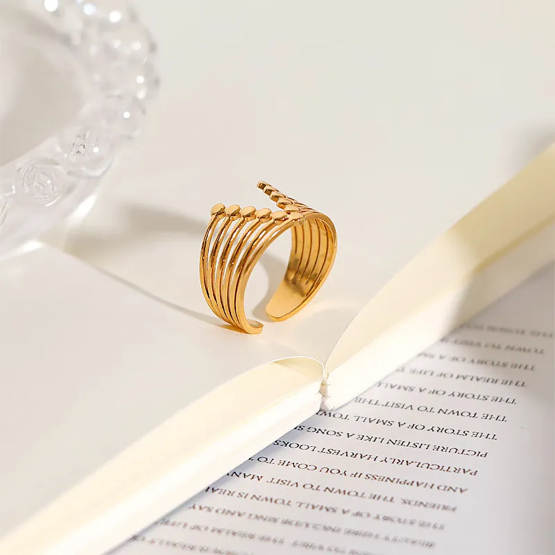 Korean Retro Roman Numeral Open Ring Female Ring