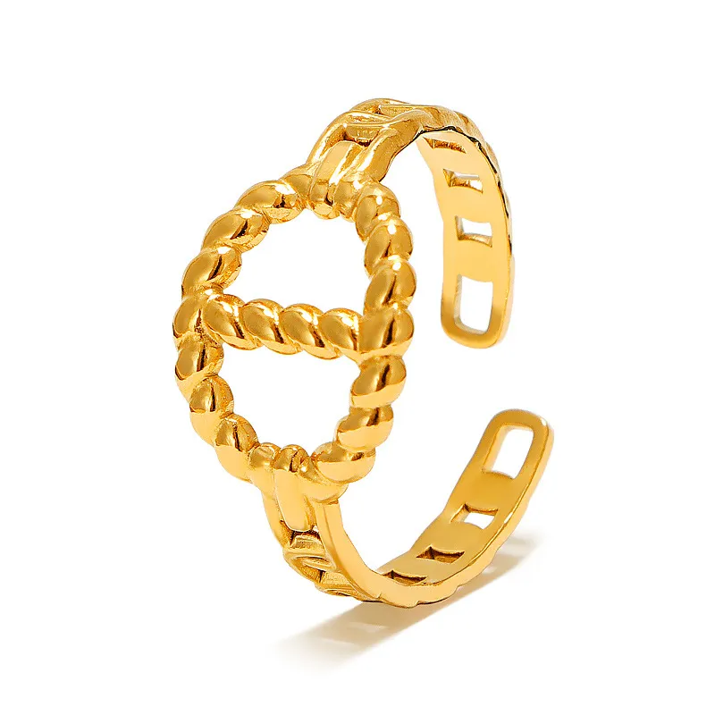 Korean Retro Roman Numeral Open Ring Female Ring