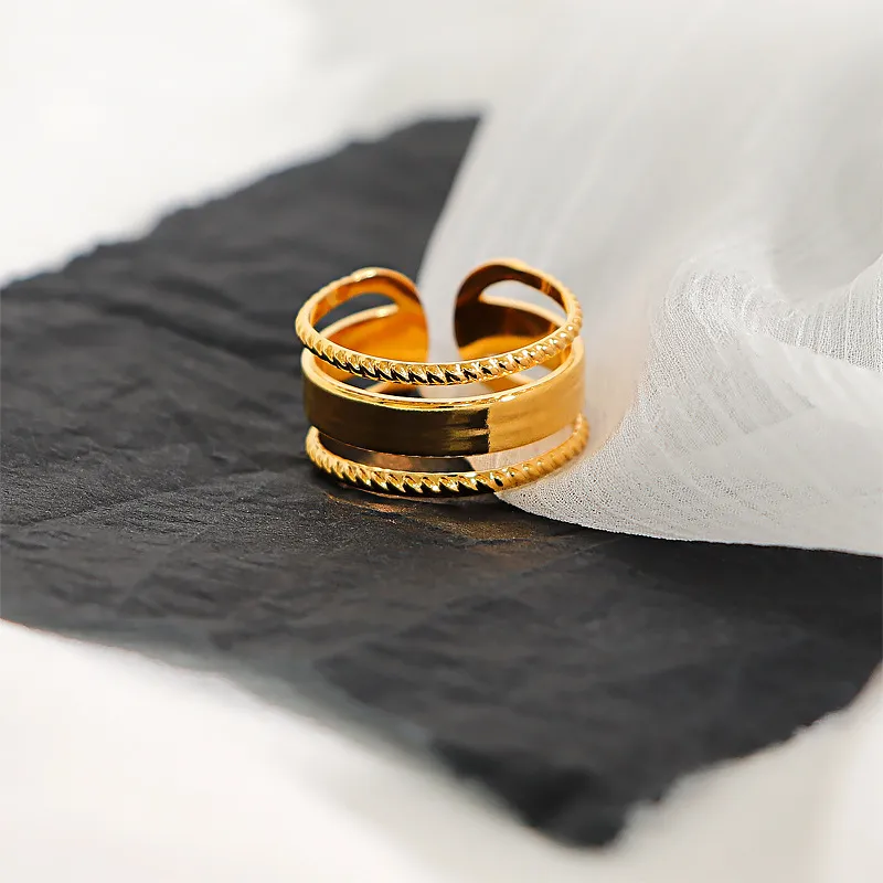 Korean Retro Roman Numeral Open Ring Female Ring