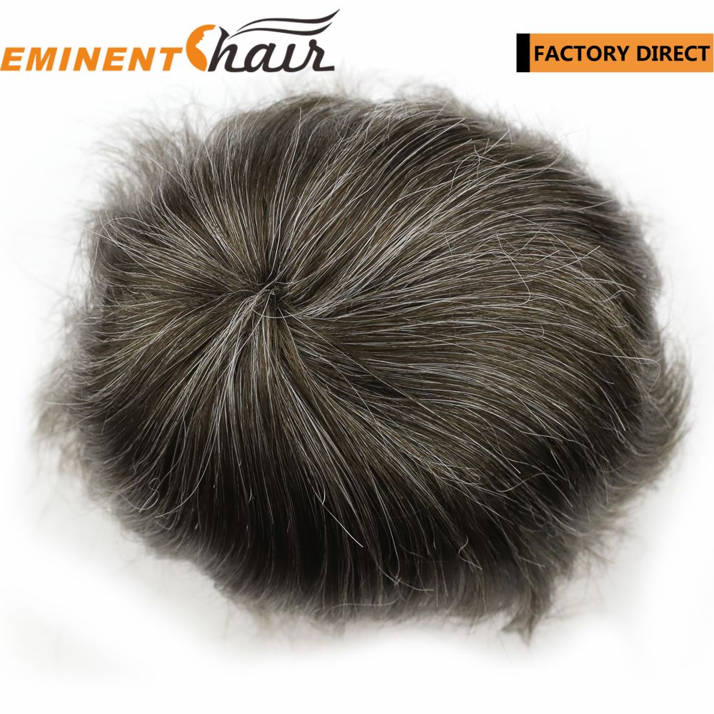 Lace Front Natural Hairline Human Hair Men′s Toupee