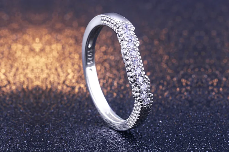 Luxury 925 Silver Jewelry Couple Ring