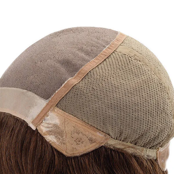 Lw5227 Beautiful Remy Hair Glueless Wig Anti-Slip Silicon with Mono Base Hairpiece