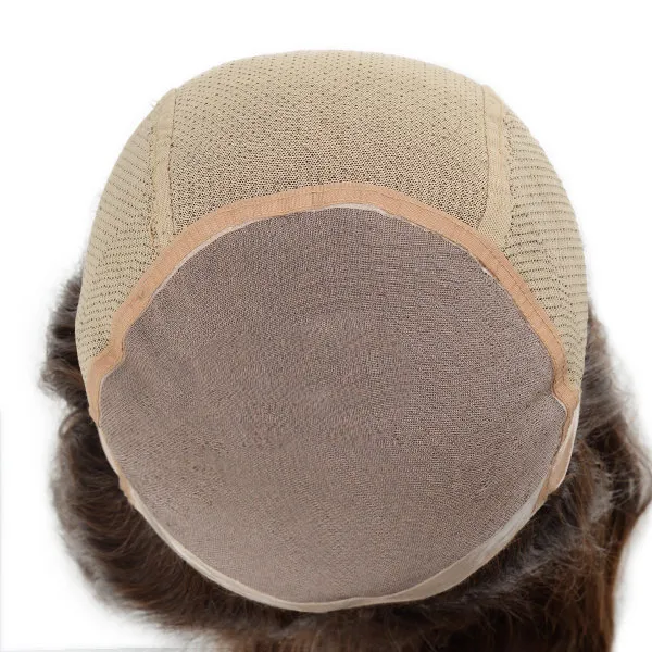 Lw5227 Beautiful Remy Hair Glueless Wig Anti-Slip Silicon with Mono Base Hairpiece