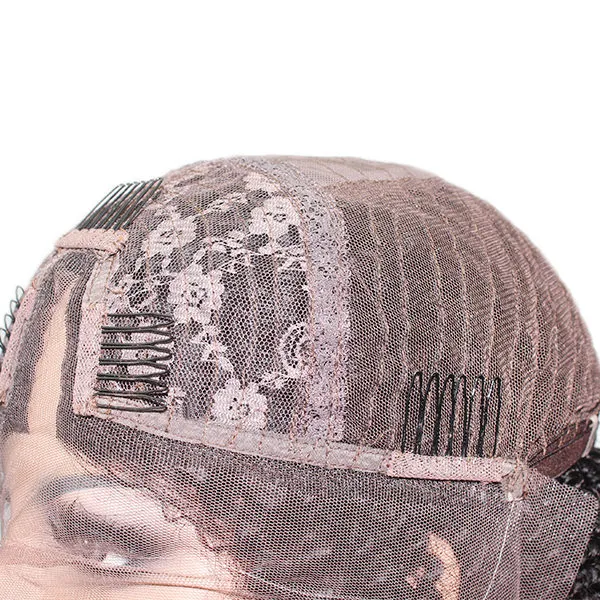 Lx192 Kinky Curl U-Part Full Cap Machine Weft Wig Human Hairpiece