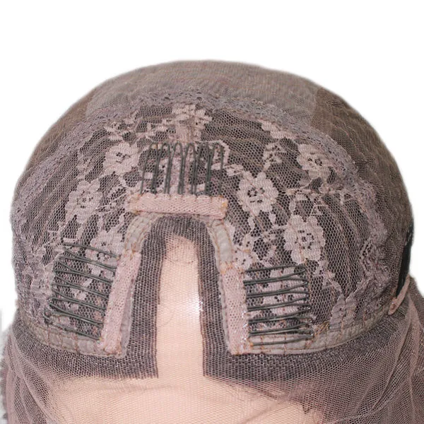 Lx192 Kinky Curl U-Part Full Cap Machine Weft Wig Human Hairpiece