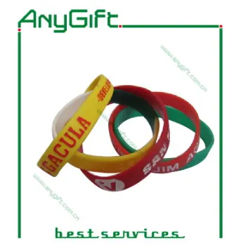 Mix Colored Silicon Wristband with Customized Logo