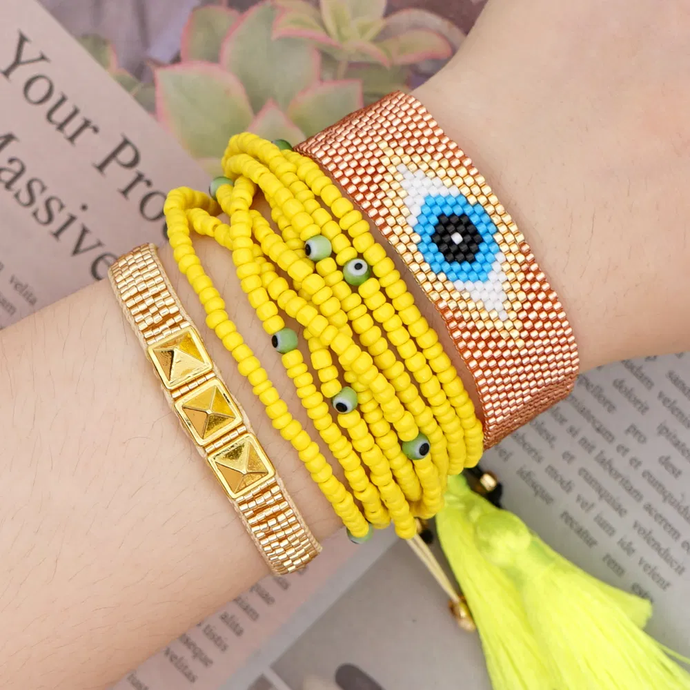 Mlgm Miyuki Bracelet Set for Women Jewelry Friendship Bracelets Set Bohemian Summer Pulseiras Mujer Handmade Woven Fine Imitation Handmade Jewellery