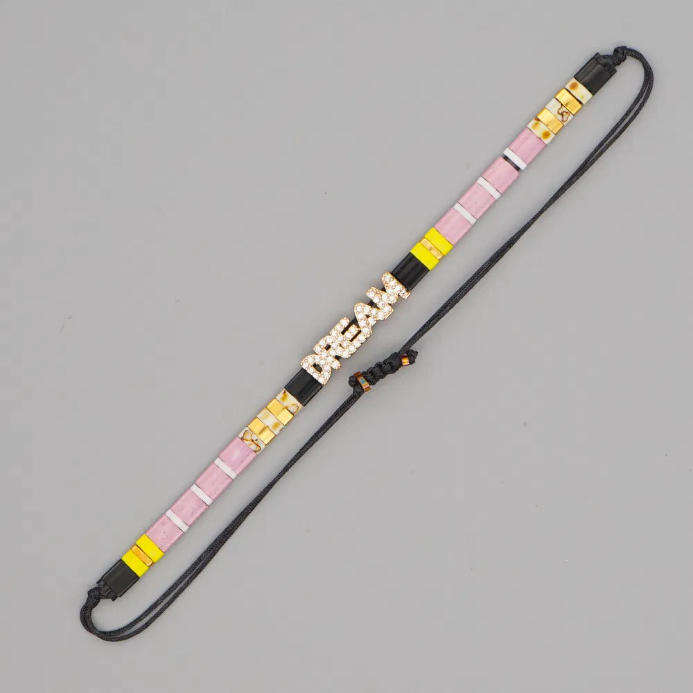 Mlgm Miyuki Tila Bracelet for Women Evil Eye Fine Rope Jewellery Cross Love Pulseras Gift CZ Imitation Piercing Jewelry Rhinestone Bracelets Wholesale