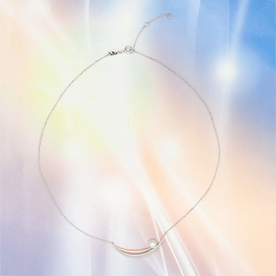 New Design Fashion Jewelry 925 Sterling Silver Shell Pearl Clavicle Chain Necklace Bar Necklace