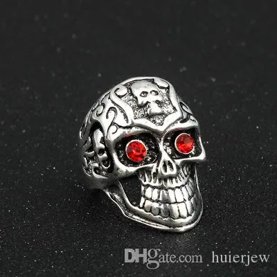 Pretty Stainless Steel Rings Silver Brand Demon Eye Vintage Mens Punk Ring China Wholesale Stainless Steel Jewelry Steampunk Men′s Rings