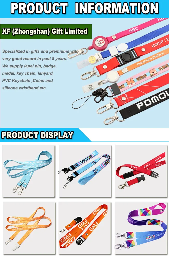 Professional Customized Heat Transfer Printing Lanyards with Badge Reel (LY35)