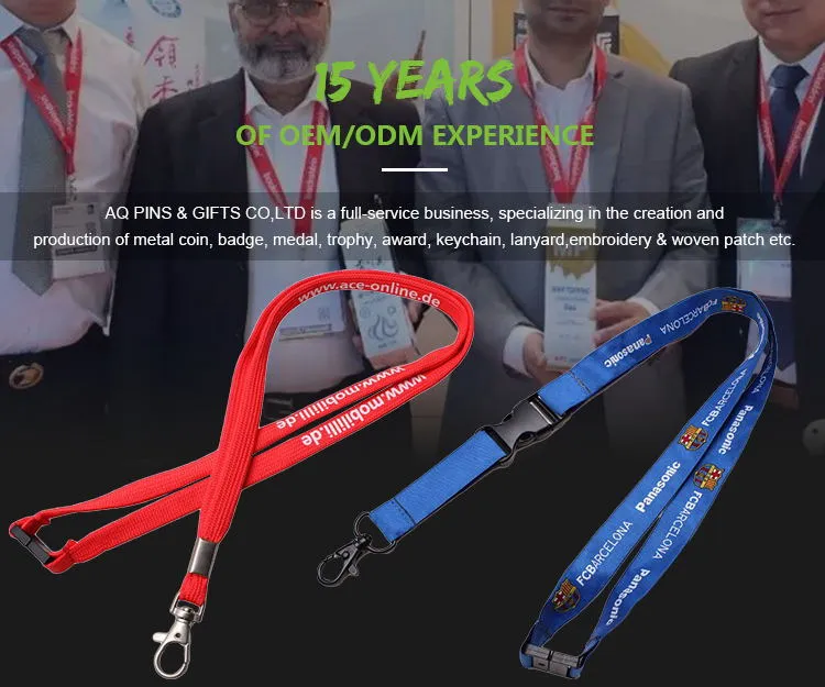 Promotion Gift Woven Neck Lanyard No Minimum Order Not Printed (28)