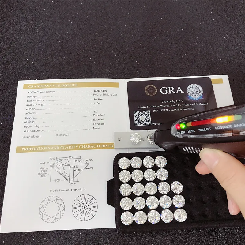 Promotion Price Def White Color Oval Cut Moissanite Diamond Loose Gemstones Diamond for Ring Making