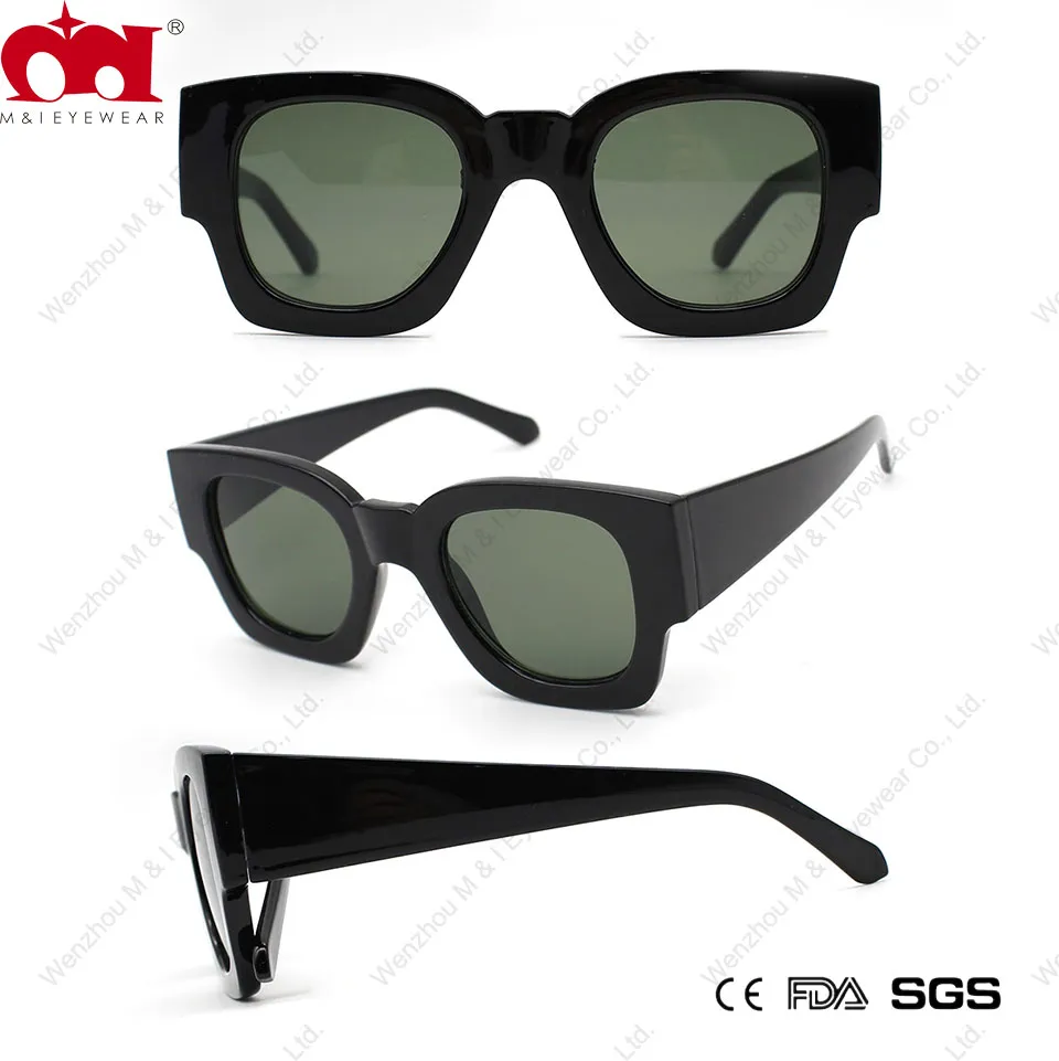 Promotion Vintage Square Durable Antiskid Gental Unisex Sunglasses (WSP20157)