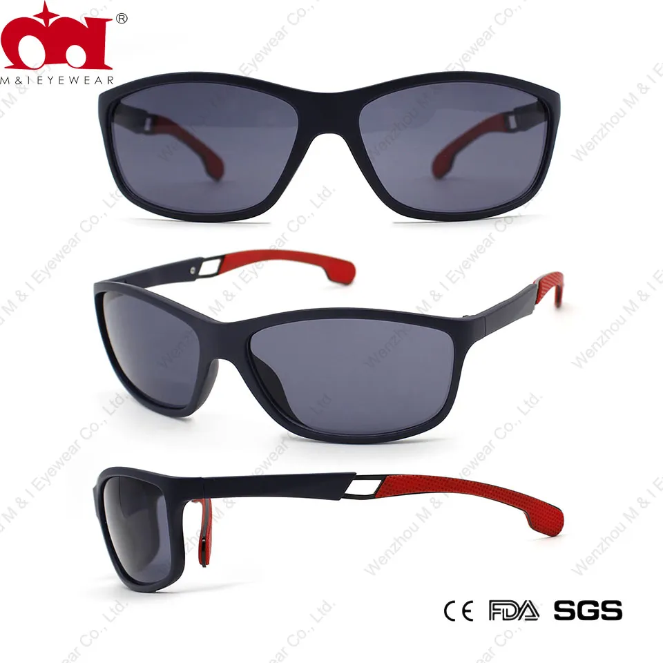 Rectangle Multicolor Lens Hollow Temple Designed Curve Antiskid Sunglasses (WSP20100)