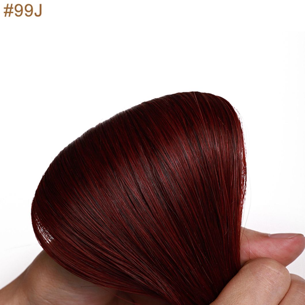 Remy Human Hair Straight Clip in Brazilian Human Hair Extensions Around Head Hair Multi Color Extensions 18 Inches