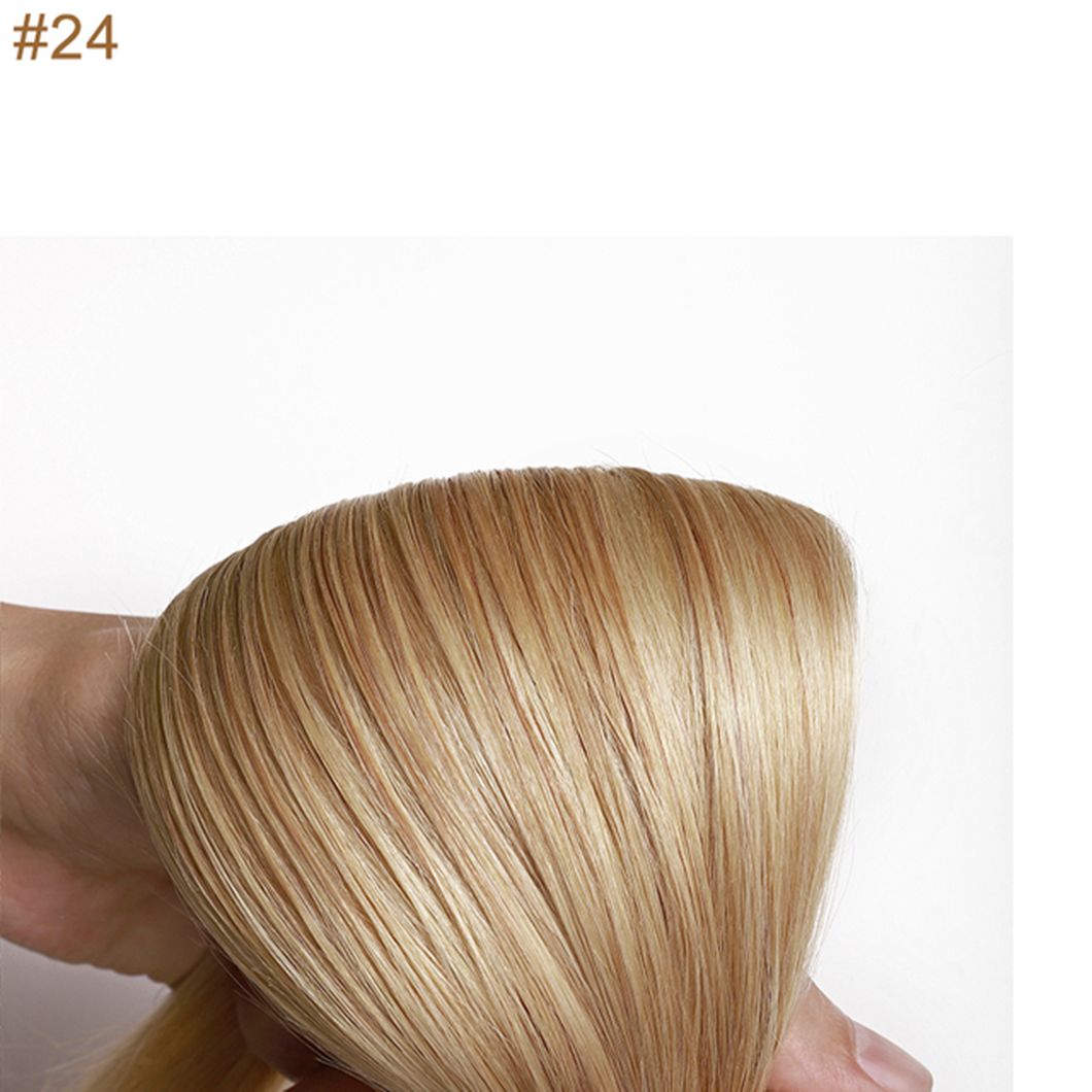 Remy Human Hair Straight Clip in Brazilian Human Hair Extensions Around Head Hair Multi Color Extensions 18 Inches