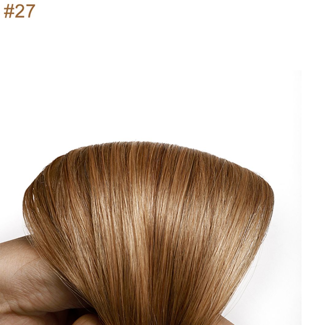 Remy Human Hair Straight Clip in Brazilian Human Hair Extensions Around Head Hair Multi Color Extensions 18 Inches